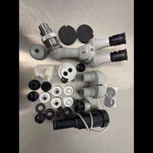 CARL ZEISS BINOCULARS WITH EYEPIECES & ATTACHMENTS (QTY 1)