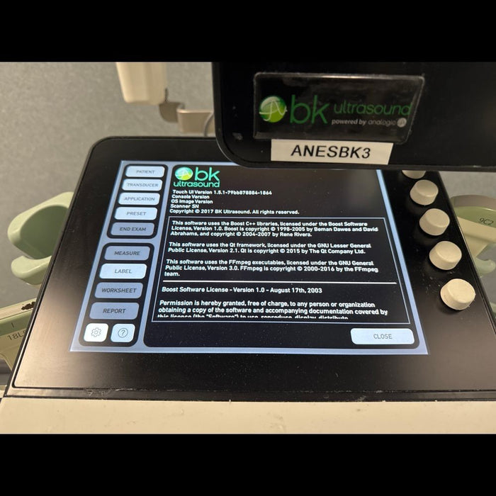 BK B&K Medical 3500 Ultrasound with Probes (18L5,5P1,18L5S,9C2)